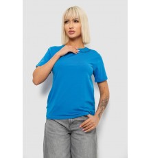 Футболка женская с принтом, цвет голубой, 244R1043-5