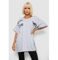 Футболка жіноча з принтом, колір сірий, 244R2511