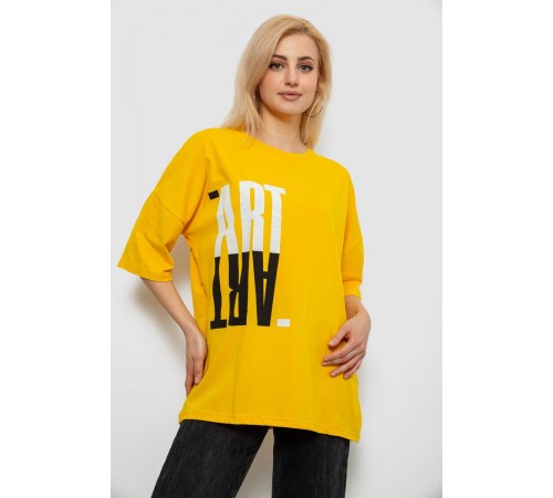 Футболка жіноча з принтом, колір жовтий, 244R2015