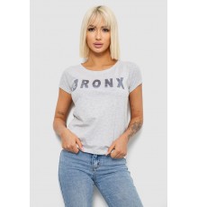 Футболка женская с принтом, цвет серый, 244R2038