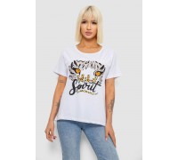 Футболка жіноча з принтом, колір білий, 244R2065