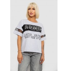 Футболка женская с принтом, цвет серый, 244R2153-5