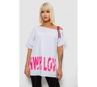 Футболка женская с принтом, цвет белый, 244R2158