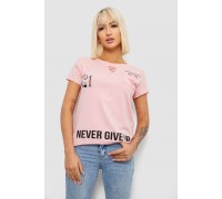 Футболка женская с принтом, цвет розовый, 244R2214-6