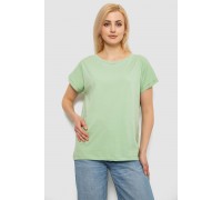 Футболка женская однотонная, цвет оливковый, 244R2300