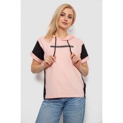 Футболка женская с принтом, цвет персиковый, 244R2311-5