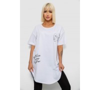 Футболка жіноча з принтом, колір білий, 244R2416
