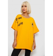 Футболка жіноча з принтом, колір жовтий, 244R2511