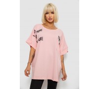 Футболка женская с принтом, цвет розовый, 244R2511