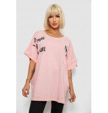 Футболка женская с принтом, цвет розовый, 244R2511