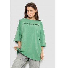 Футболка женская с принтом, цвет оливковый, 244R3014