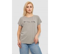 Футболка жіноча з принтом, колір сірий, 244R3016