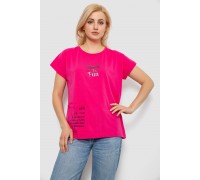 Футболка женская с принтом, цвет розовый, 244R3017