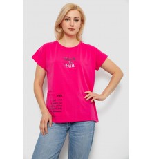 Футболка женская с принтом, цвет розовый, 244R3017