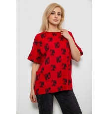 Футболка жіноча з принтом, колір червоний, 244R4015