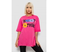 Футболка женская с принтом, цвет розовый, 244R2803