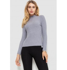 Гольф жіночий однотонний, колір сірий, 204R038