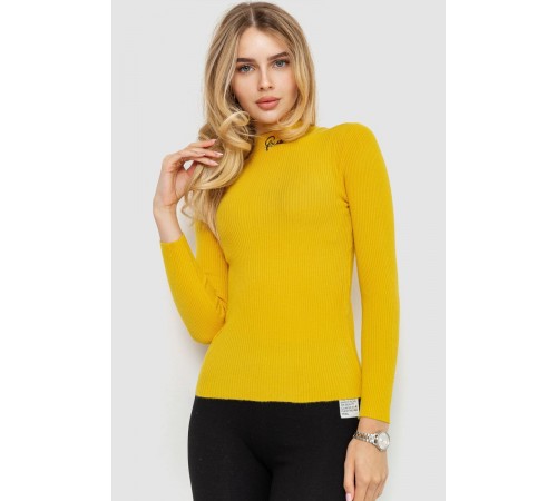 Водолазка трикотажна жіноча, колір гірчичний, 204R035