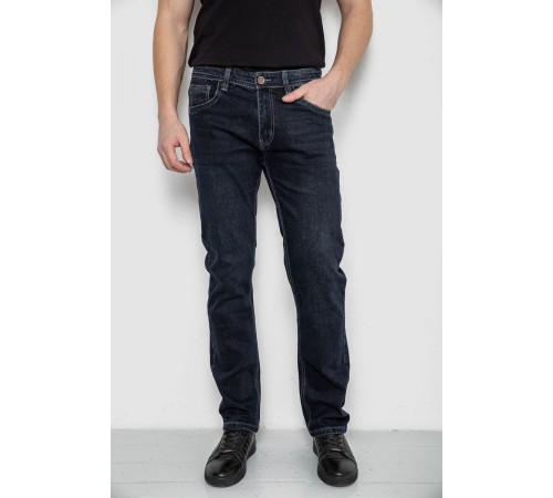 Джинси чоловічі демісезонні, колір темно-синій, 243R8136