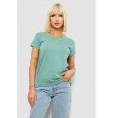 Футболка женская однотонная, цвет оливковый, 244R2806