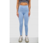 Лосины женские однотонные, цвет голубой, 214R155