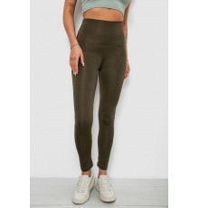 Лосини жіночі однотонні, колір хакі, 214R155