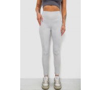 Лосины женские однотонные, цвет светло-серый, 214R155