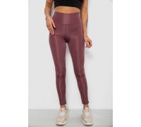 Лосины женские однотонные, цвет сливовый, 214R155-1