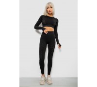 Костюм женский домашний, цвет черный, 214R265