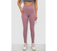 Лосины женские однотонные в рубчик, цвет сиреневый, 214R0009