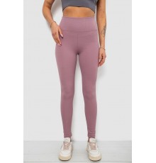 Лосини жіночі однотонні в рубчик, колір бузковий, 214R0009