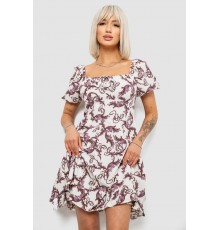 Сукня жіноча з принтом софт, колір молочний, 257R811-3