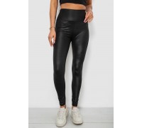 Лосины женские однотонные, цвет черный, 214R155-1