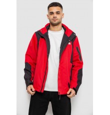 Вітровка чоловіча з принтом 244R2512, колір Червоний