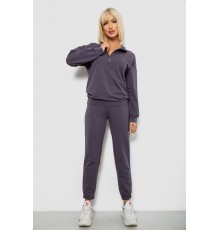 Спортивний костюм жіночий однотонний, колір сірий, 244R1069AG