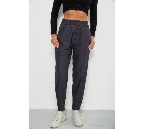 Штаны женские на тонком флисе, цвет серый, 257R727