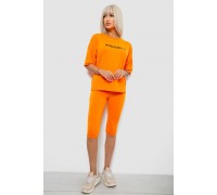 Костюм домашний женский с принтом, цвет оранжевый, 257R738