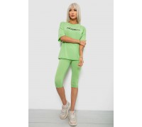 Костюм домашний женский с принтом, цвет салатовый, 257R738