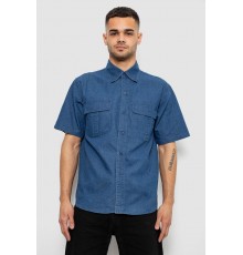 Сорочка чоловіча джинсова, колір джинс, 129RT-16