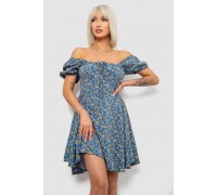 Платье женское с принтом софт, цвет джинс, 257R811