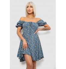 Сукня жіноча з принтом софт, колір джинс, 257R811