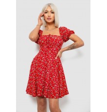 Сукня жіноча з принтом софт, колір червоний, 257R811