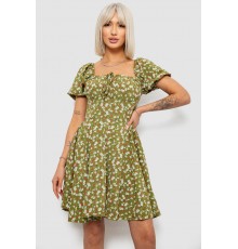 Сукня жіноча з принтом софт, колір оливковий, 257R811