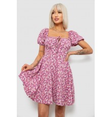 Сукня жіноча з принтом софт, колір пудровий, 257R811