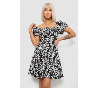 Платье женское с принтом софт, цвет черный, 257R811-2