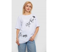 Футболка жіноча з принтом, колір білий, 244R3005