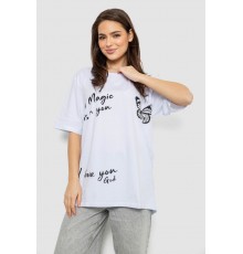 Футболка жіноча з принтом, колір білий, 244R3006