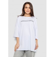 Футболка жіноча з принтом, колір білий, 244R3013