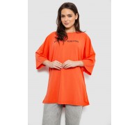 Футболка женская с принтом, цвет оранжевый, 244R3013