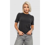 Футболка женская однотонная, цвет грифельный, 241R1800